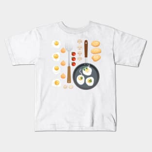 Food Flat Lay Kids T-Shirt